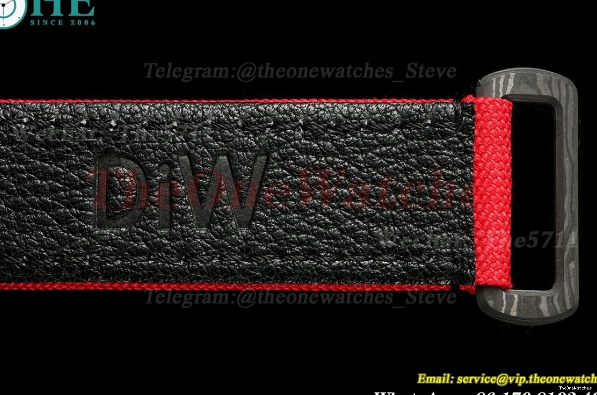 Diw N6F Carbon Daytona DD4801 NY Skeleton Dial 40mm Red 0202